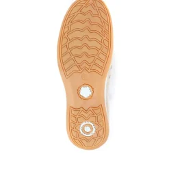 Wide Fit Leather Arch Support Trainers - Stone