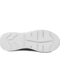 Wide Fit Leather Memory Foam Trainers - Navy