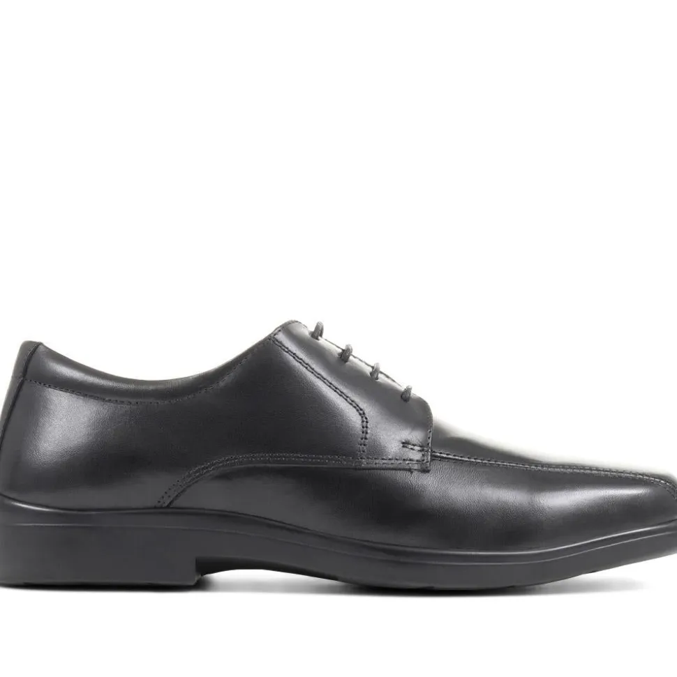 Wide Fit Leather Shoes - Black