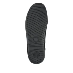 Wide-Fit Leather Slip-On Shoes - Black