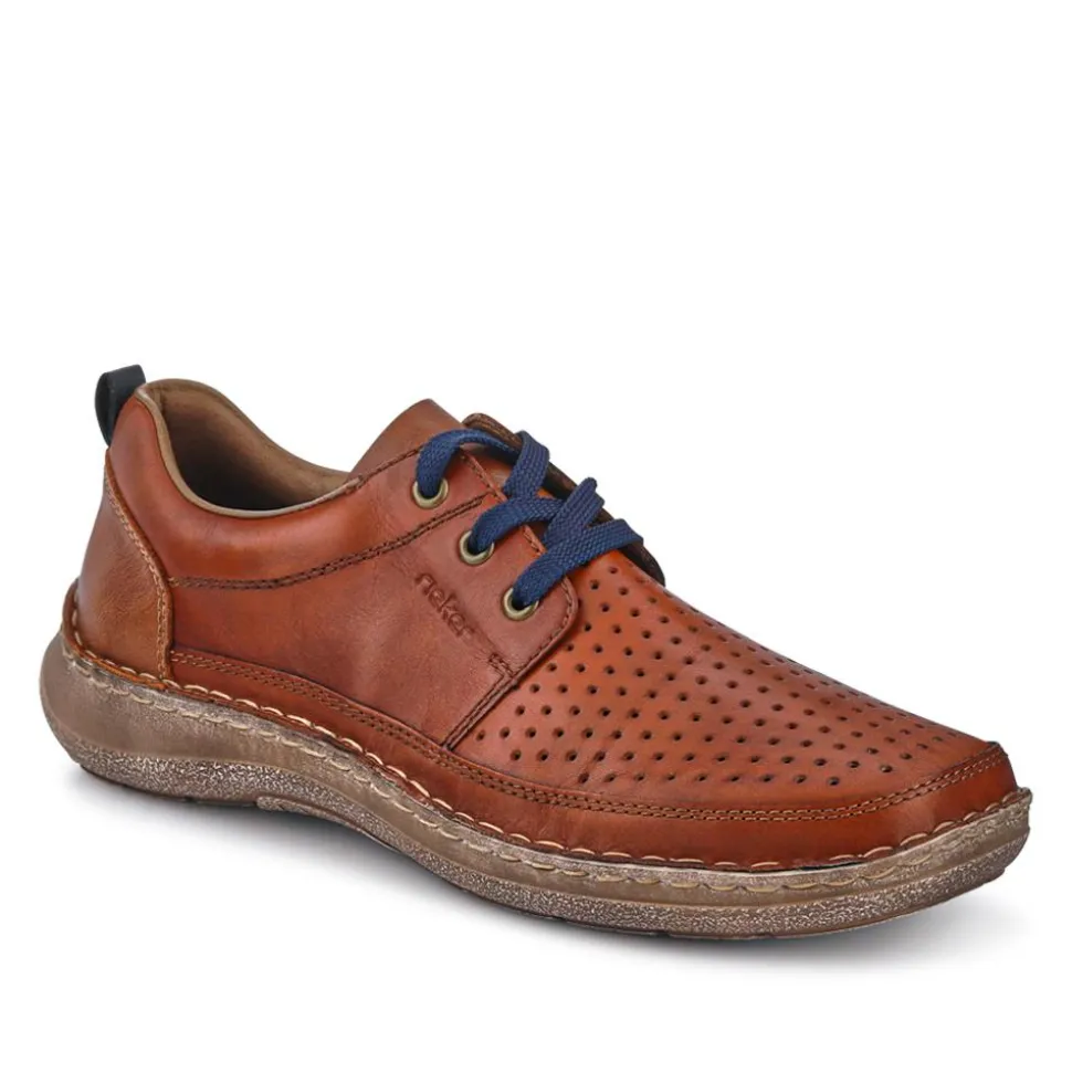 Wide-Fit Leather Slip-On Shoes - Tan