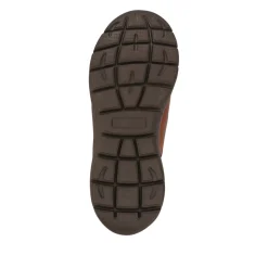 Wide Fit Leather Slip-On Shoes - Tan
