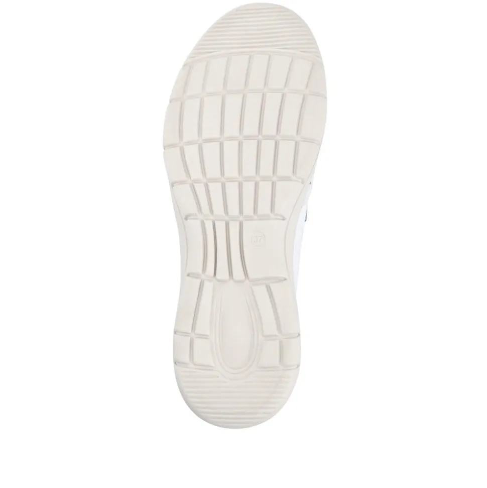 Wide Fit Leather Slip-On Shoes - White