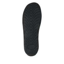 Wide Fit Leather Slip On Shoes With Ribbon Detail - Black