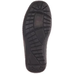 Wide Fit Leather Touch-Fasten Shoes - Bordeaux