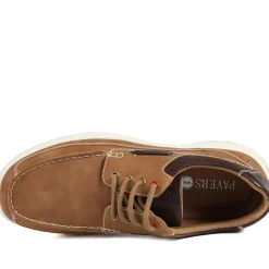 Wide Fit Lightweight Lace Up Shoes - Tan