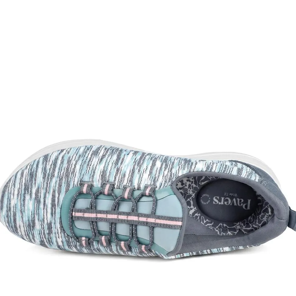 Wide Fit Memory Foam Bungee Lace Trainers - Denim