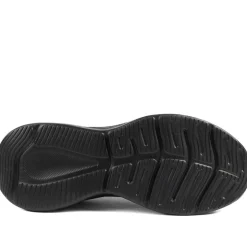 Wide Fit Memory Foam Easy Step In Trainers - Black
