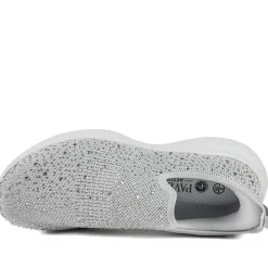 Wide Fit Memory Foam Easy Step In Trainers - Grey