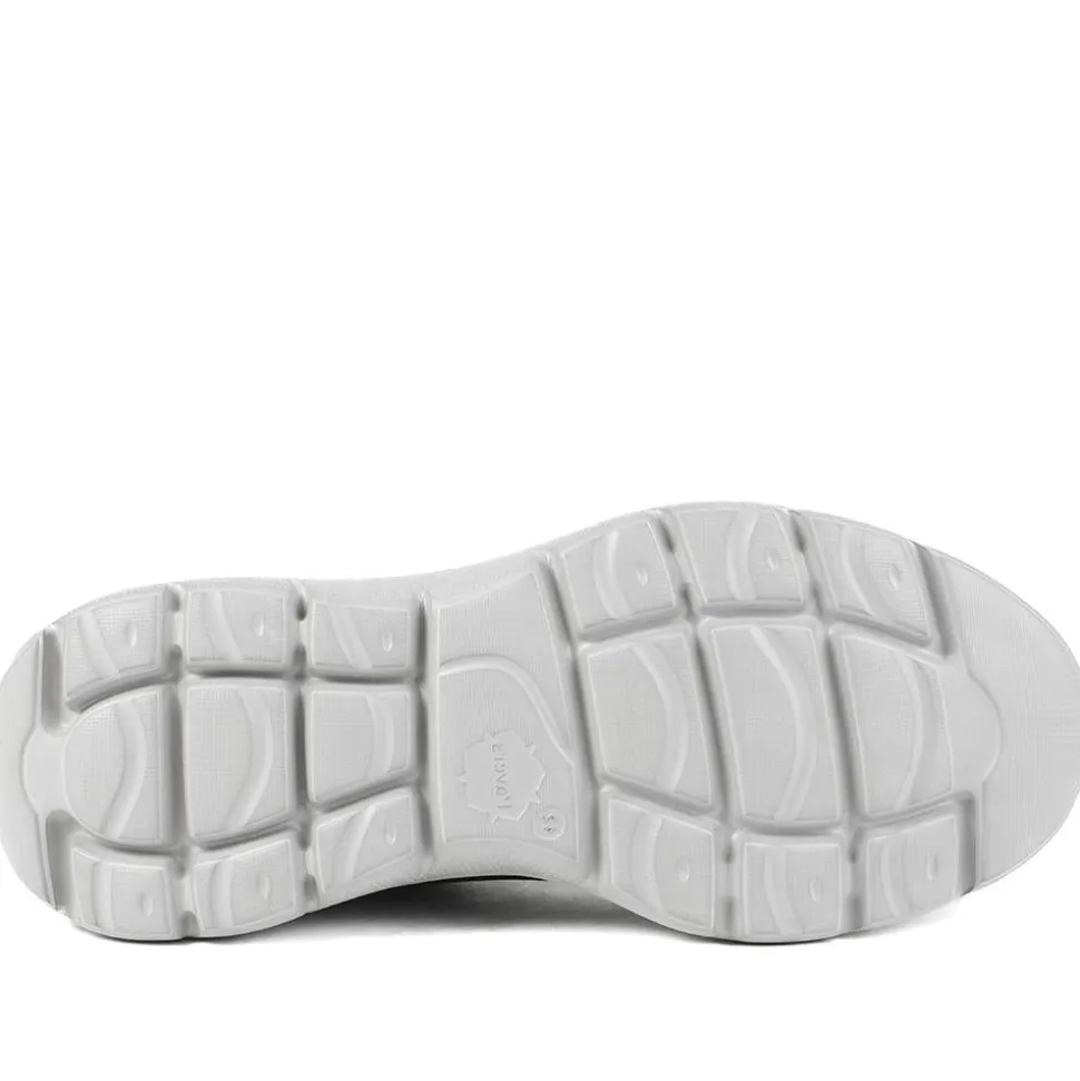 Wide Fit Memory Foam Lace Up Trainers - Black