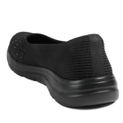 Wide Fit Memory Foam Sporty Pumps - Black