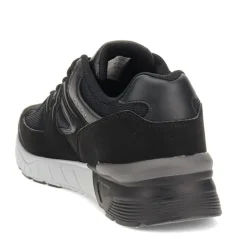 Wide-Fit Memory Foam Trainers - Black
