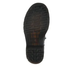 Wide Fit Patent Military Boots - Black Patent
