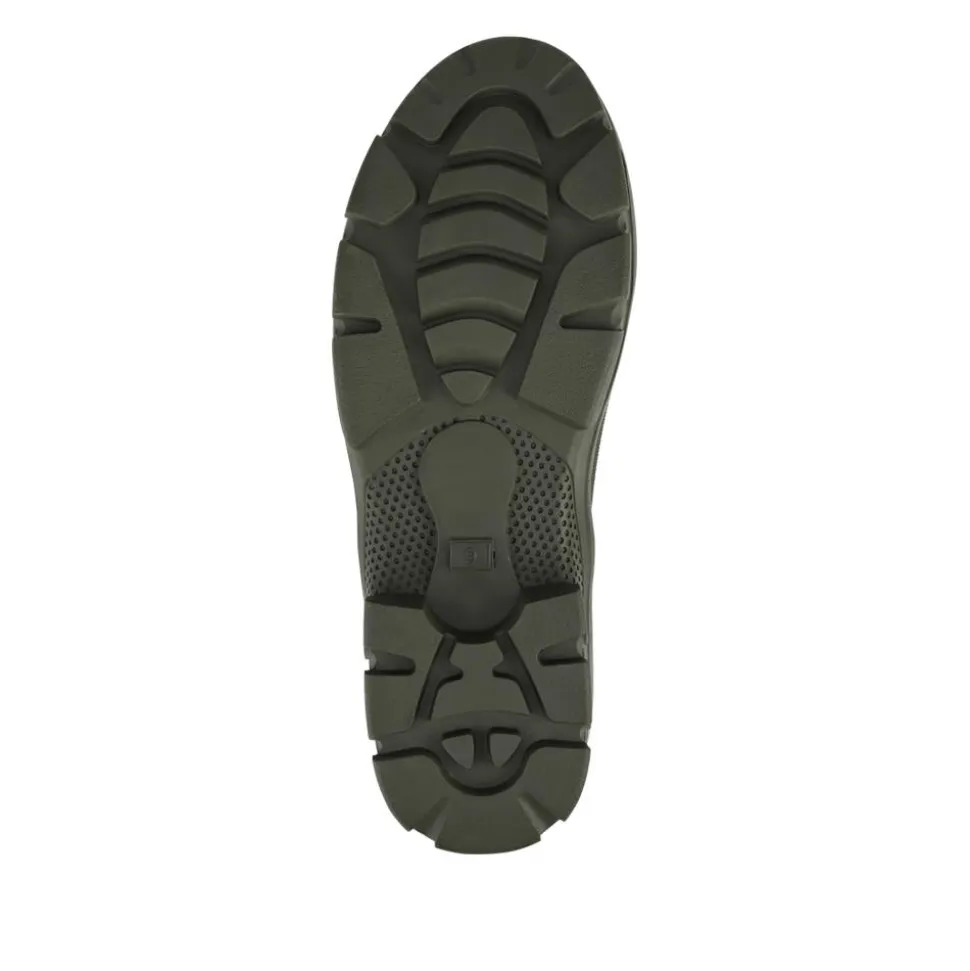 Wide Fit Rubber Ankle Boots - Olive