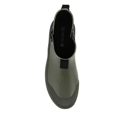 Wide Fit Rubber Ankle Boots - Olive