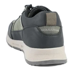 Wide Fit Rugged Lace Up Trainers - Khaki