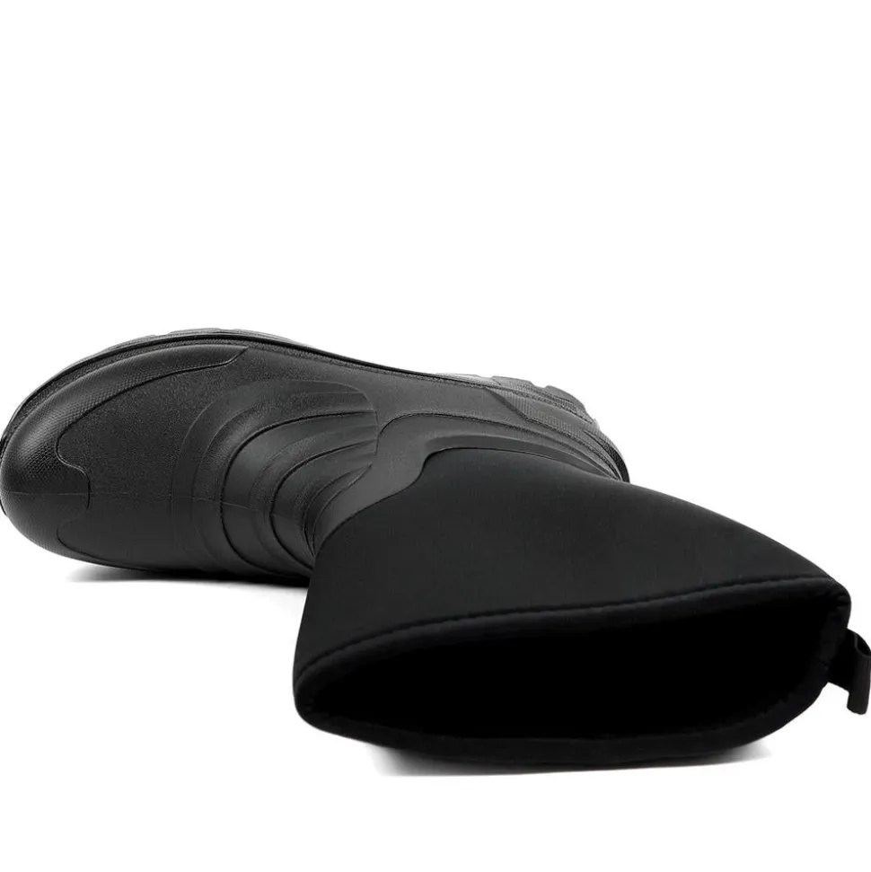Wide Fit Rugged Water Resistant Wellies - Black