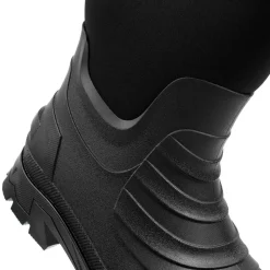 Wide Fit Rugged Water Resistant Wellies - Black
