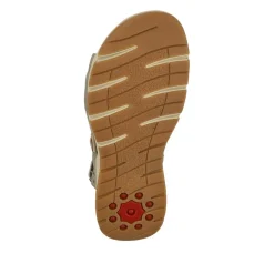 Wide-Fit Shock-Absorbing Sandals - Khaki