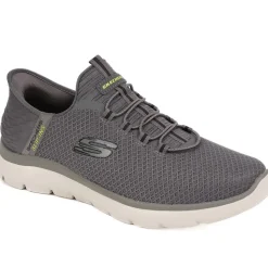 Wide Fit Skechers Slip-ins: Summits - High Range - Charcoal