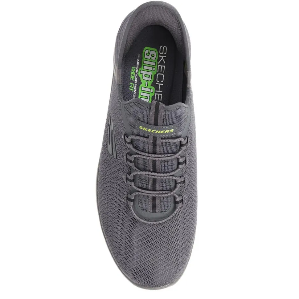 Wide Fit Skechers Slip-ins: Summits - High Range - Charcoal