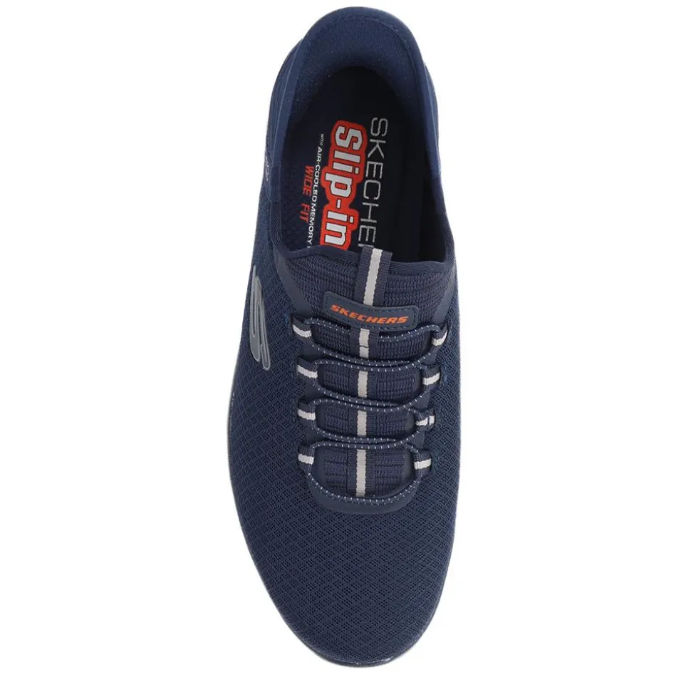 Wide Fit Skechers Slip-ins: Summits - High Range - Navy