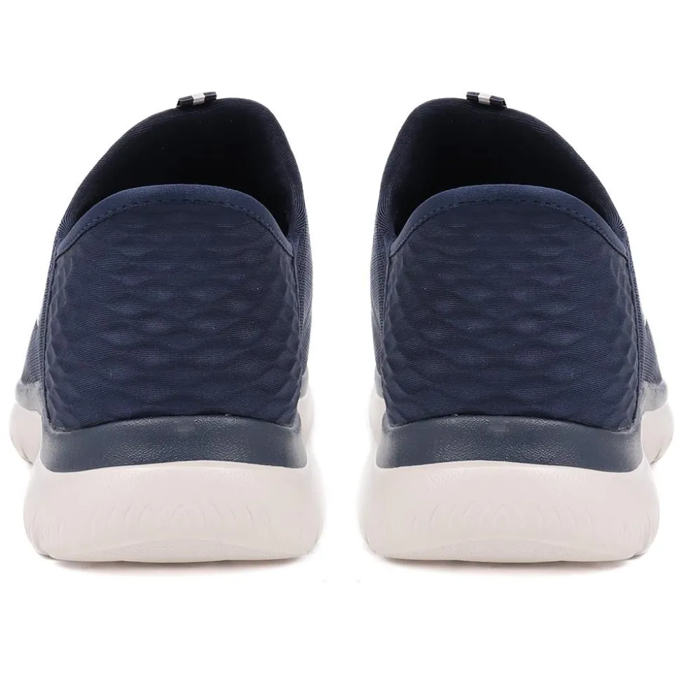 Wide Fit Skechers Slip-ins: Summits - High Range - Navy