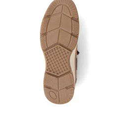 Wide Fit Slip On Boat Shoes - Tan