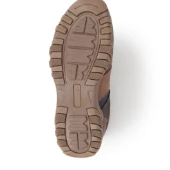 Wide Fit Slip-On Trainers - Brown Multi