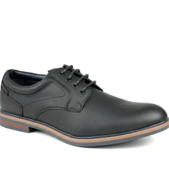 Wide Fit Smart Lace Up Shoes - Black