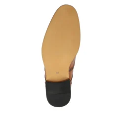 Wide Fit Smart Lace-Up Shoes - Tan
