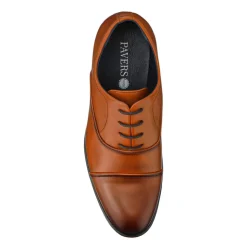 Wide Fit Smart Lace Up Shoes - Tan