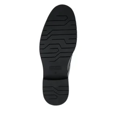 Wide Fit Smart Leather Derby Shoes - Black