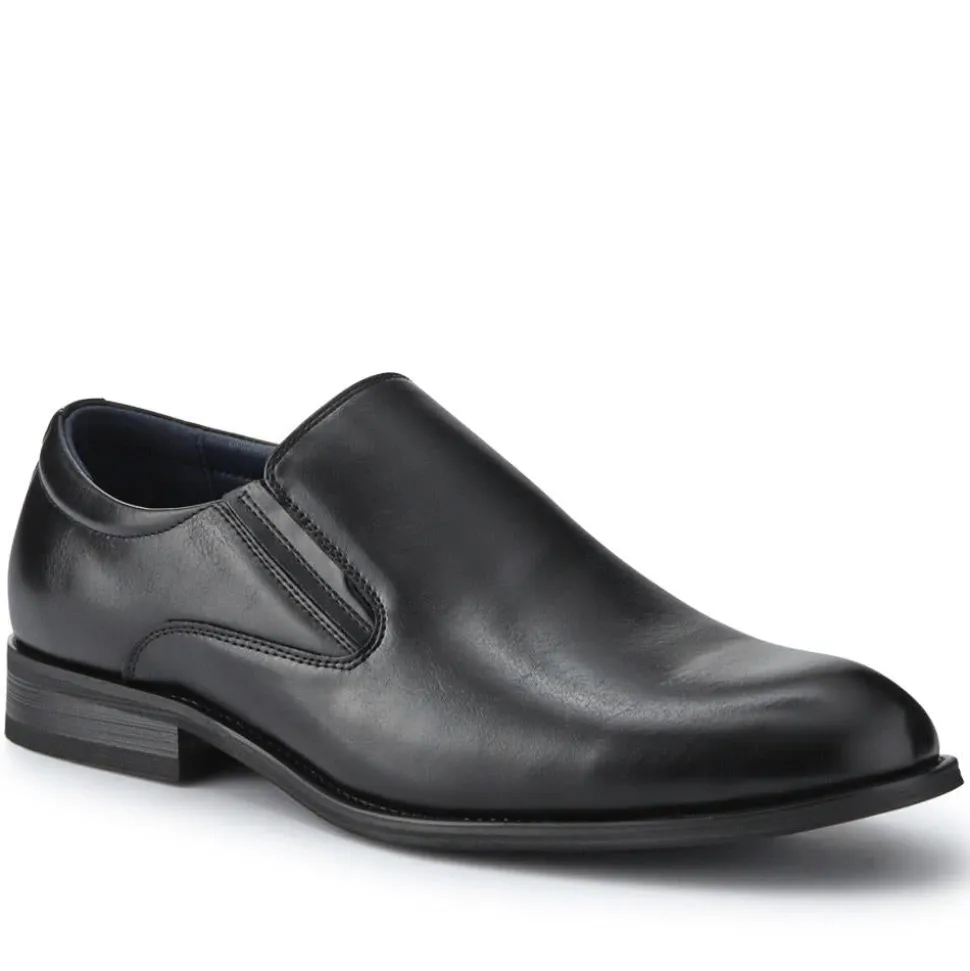 Wide Fit Smart Slip On Shoes - Black