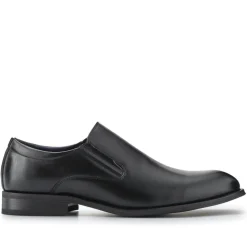 Wide Fit Smart Slip On Shoes - Black