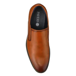 Wide Fit Smart Slip On Shoes - Tan