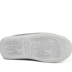 Wide Fit Soft Full Cat Slippers - Grey
