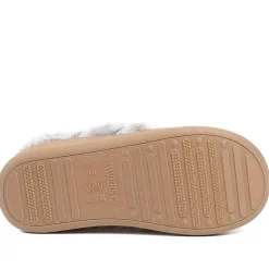 Wide Fit Soft Full Slippers - Chestnut