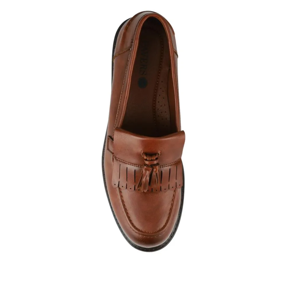 Wide Fit Tasselled Moccasins - Tan