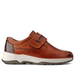 Wide-Fitting Casual Shoes - Cognac