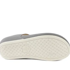 Wide Fit Toe Post Wedge Sandals - Pewter