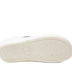 Wide Fit Toe Post Wedge Sandals - White