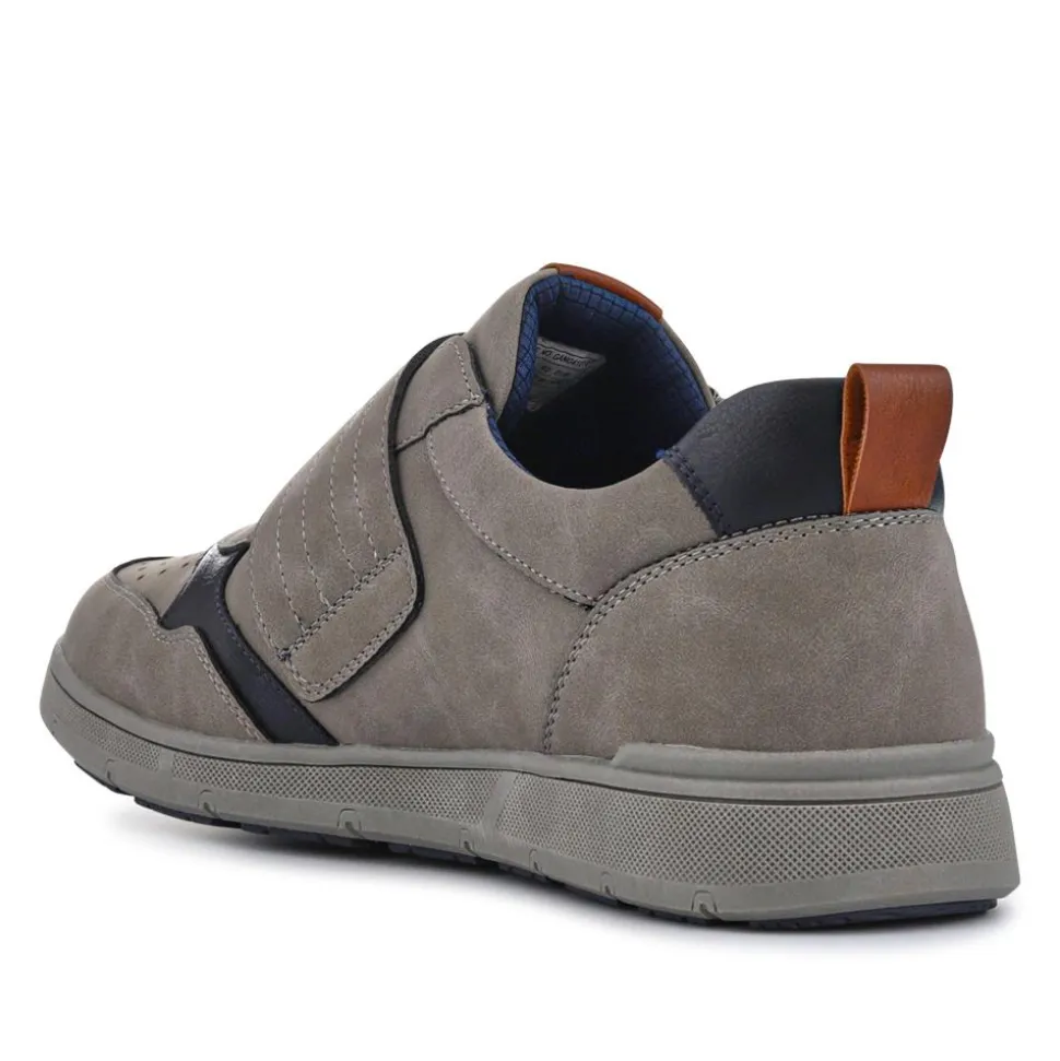 Wide-Fit Touch-Fasten Comfort Shoes - Grey