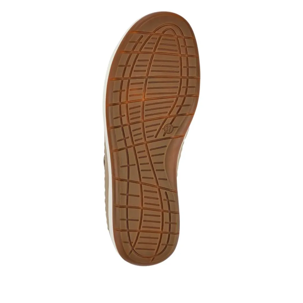 Wide-Fit Touch-Fasten Mary Janes - Beige