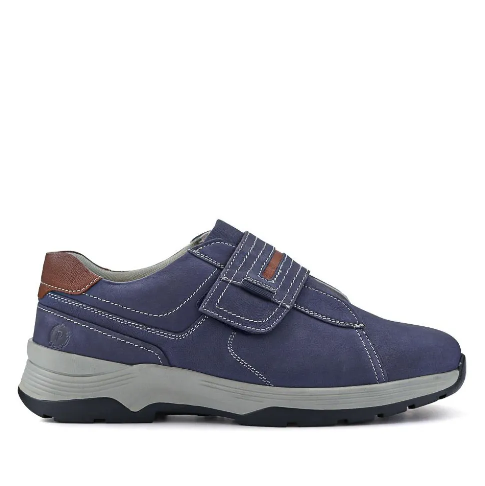 Wide-Fit Touch-Fasten Shoes - Navy