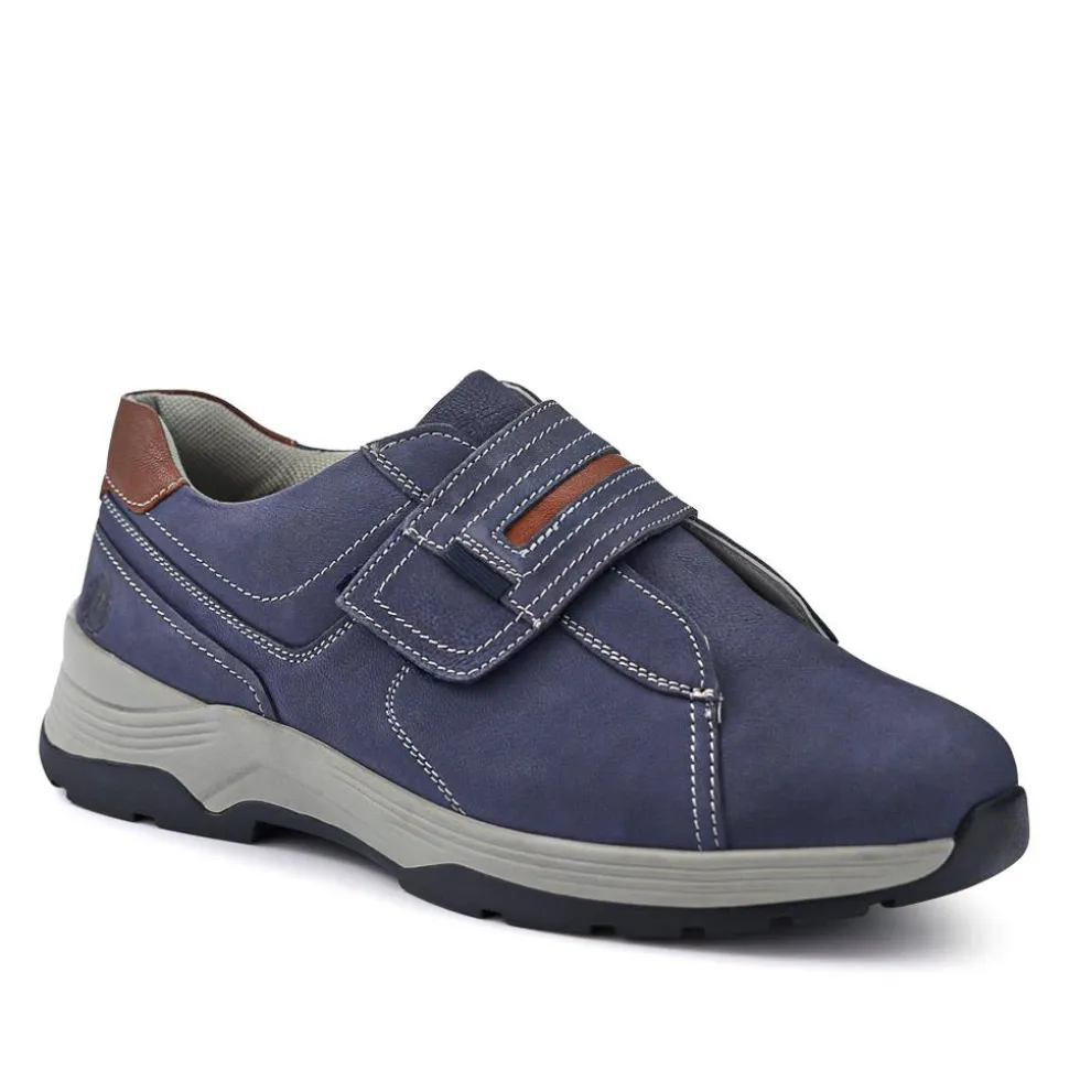 Wide-Fit Touch-Fasten Shoes - Navy
