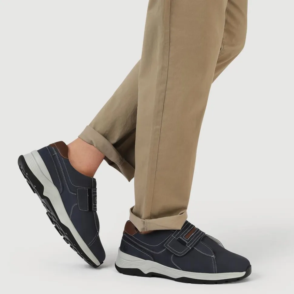 Wide-Fit Touch-Fasten Shoes - Navy