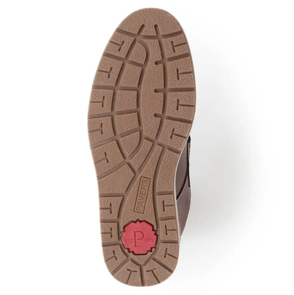 Wide Fit Touch-Fasten Trainers - Brown