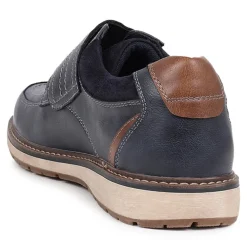 Wide Fit Touch-Fasten Trainers - Navy