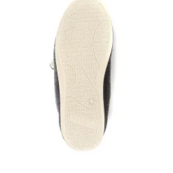 Wide Fit Warm Antibacterial Slippers - Grey
